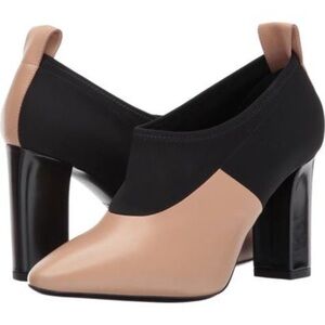 Via Spiga Black and Tan Heels
